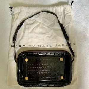 Marc by Marc Jacobs Black Patent Shoulder Bag